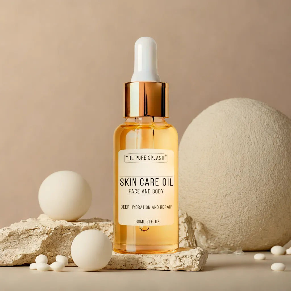 Skin Care Oil for Face and Body - Deep Hydration and Repair | Enriched with Natural Ingredients and Vitamins A, C, E | Moisturizing, Lightweight, and Non-Greasy Formula | 60ml