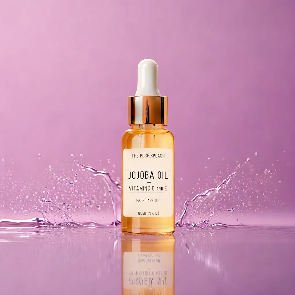 Jojoba Oil with Vitamins C and E – Natural Face and Body Oil | Deep Hydration & Repair | Non-Greasy, Lightweight Formula | Brightening and Anti-Aging Skincare | 60ml