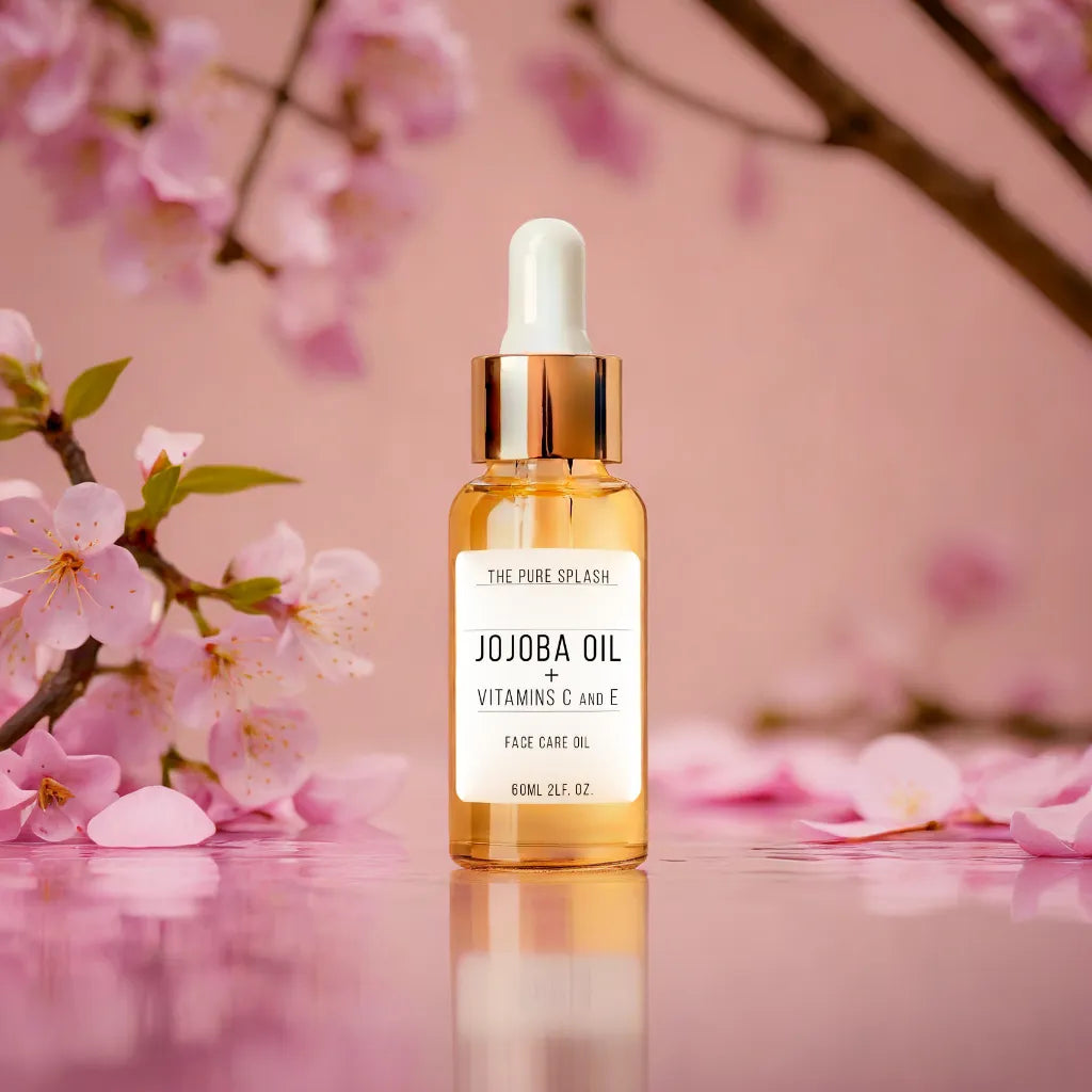 Jojoba Oil with Vitamins C and E – Natural Face and Body Oil | Deep Hydration & Repair | Non-Greasy, Lightweight Formula | Brightening and Anti-Aging Skincare | 60ml
