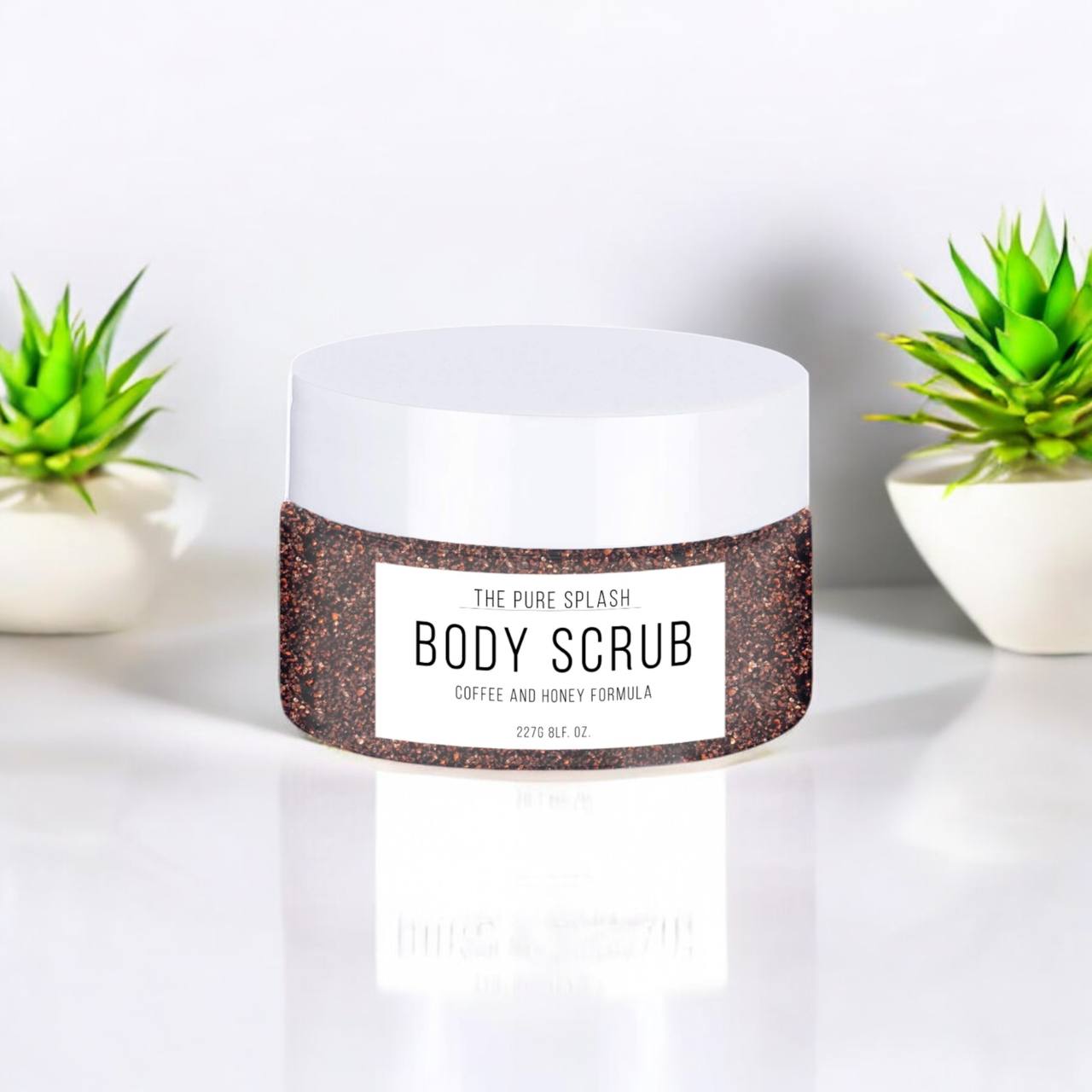Coffee Body Scrub – Exfoliating & Moisturizing with Natural Ingredients – Sugar, Coffee, Almond Oil & Honey – Deep Cleansing & Hydration for Smooth, Radiant Skin – 8oz