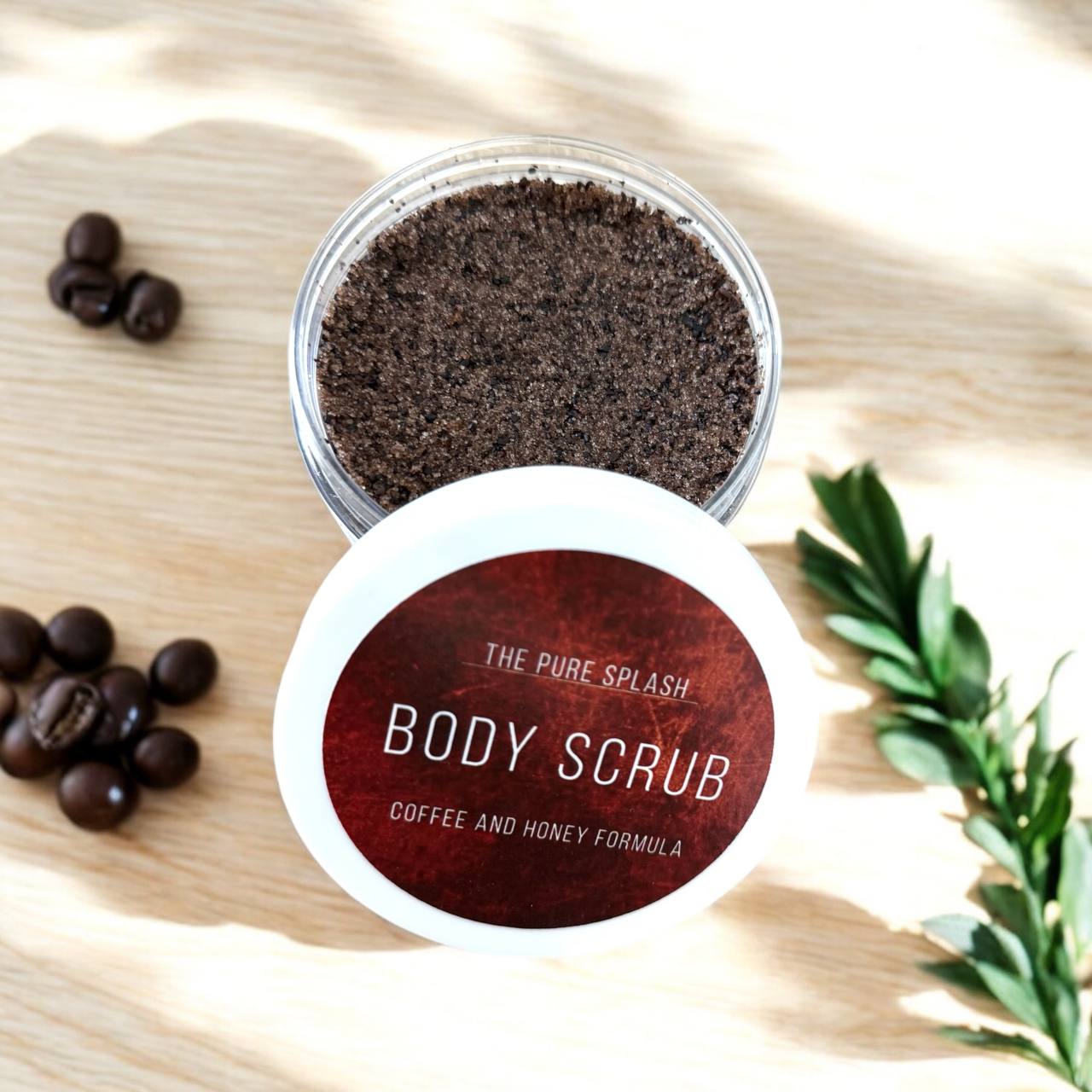 Coffee Body Scrub – Exfoliating & Moisturizing with Natural Ingredients – Sugar, Coffee, Almond Oil & Honey – Deep Cleansing & Hydration for Smooth, Radiant Skin – 8oz