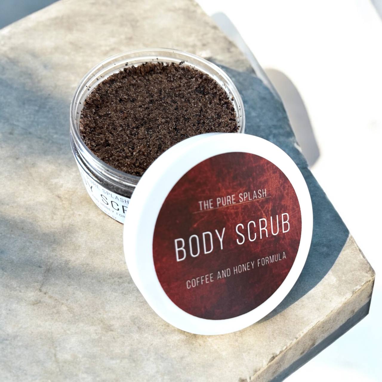 Coffee Body Scrub – Exfoliating & Moisturizing with Natural Ingredients – Sugar, Coffee, Almond Oil & Honey – Deep Cleansing & Hydration for Smooth, Radiant Skin – 8oz